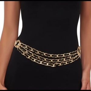 COPY - Chain Layered Woven Belt (Plus Size Included)
